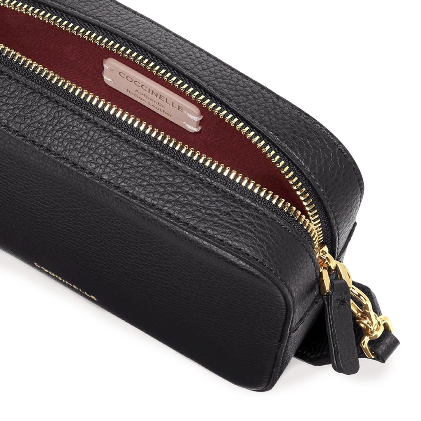Coccinelle Bag - TEBE – Schwarz mit Logo-Schulterriemen