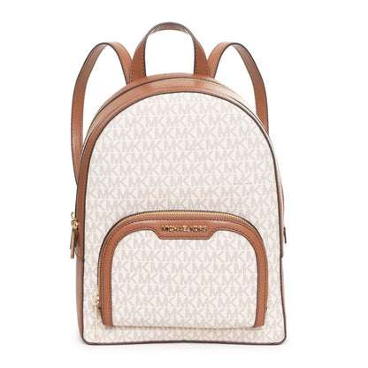 Michael Kors Rhea Zip Medium Backpack – Vanilla Monogram
