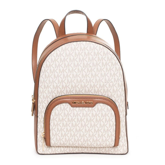 Michael Kors Rhea Zip Medium Backpack – Vanilla Monogram