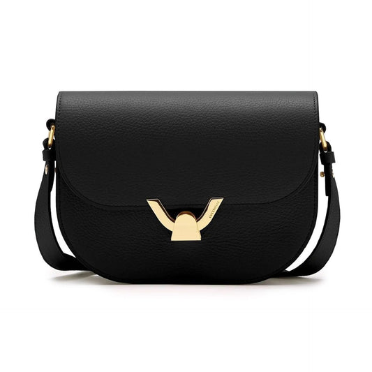 Coccinelle „Tracolla“ Crossbody Bag – Schwarz Halbmond-Design mit goldener Schließe