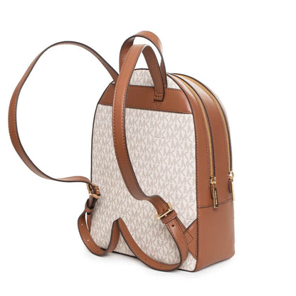 Michael Kors Rhea Zip Medium Backpack – Vanilla Monogram