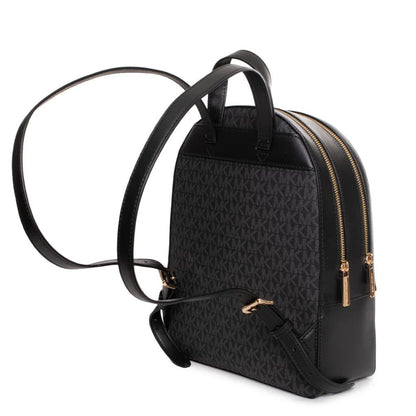 Michael Kors Rhea Zip Medium Backpack – Schwarz Monogram