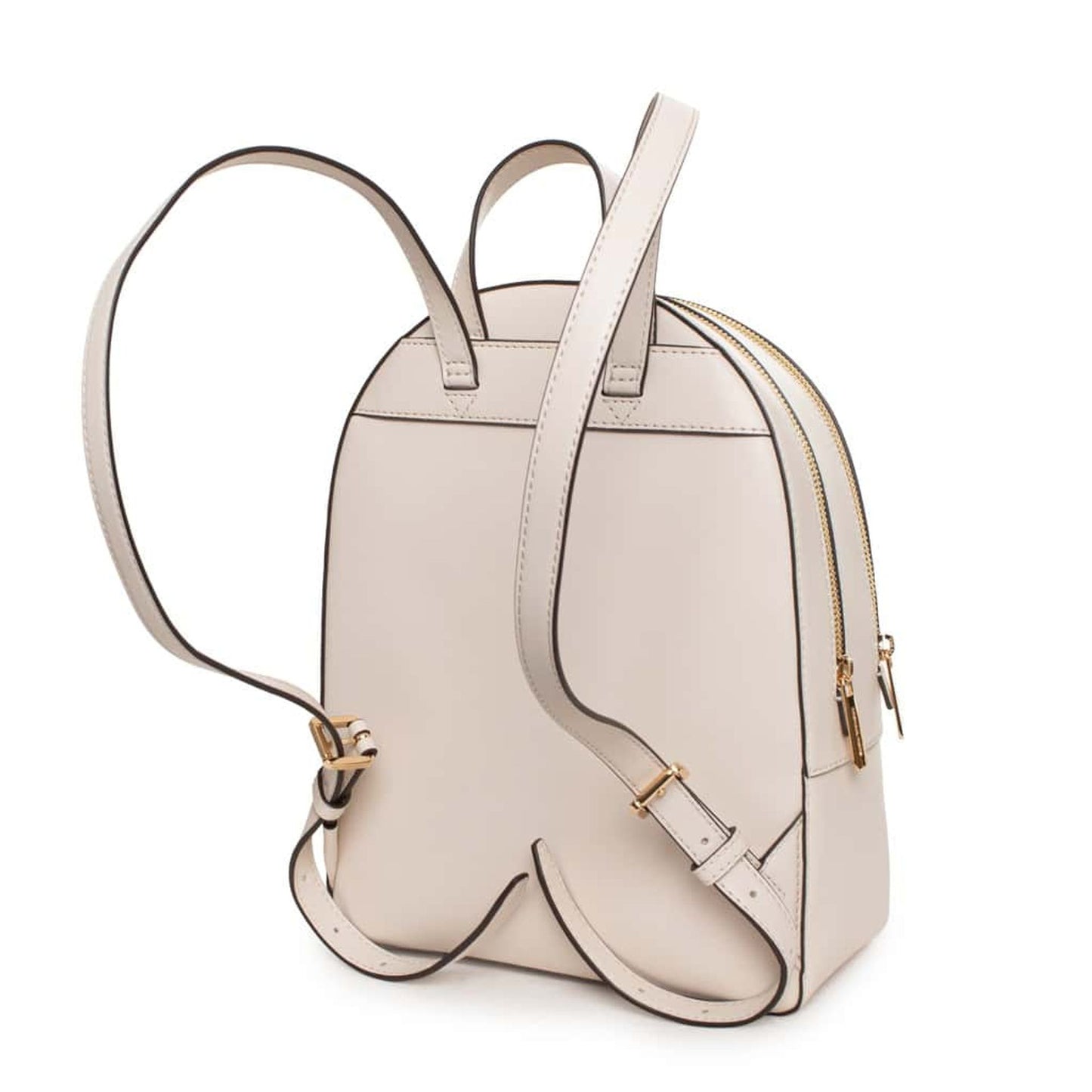 Michael Kors Rhea Zip Medium Backpack – Light Cream Leder