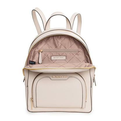 Michael Kors Rhea Zip Medium Backpack – Light Cream Leder