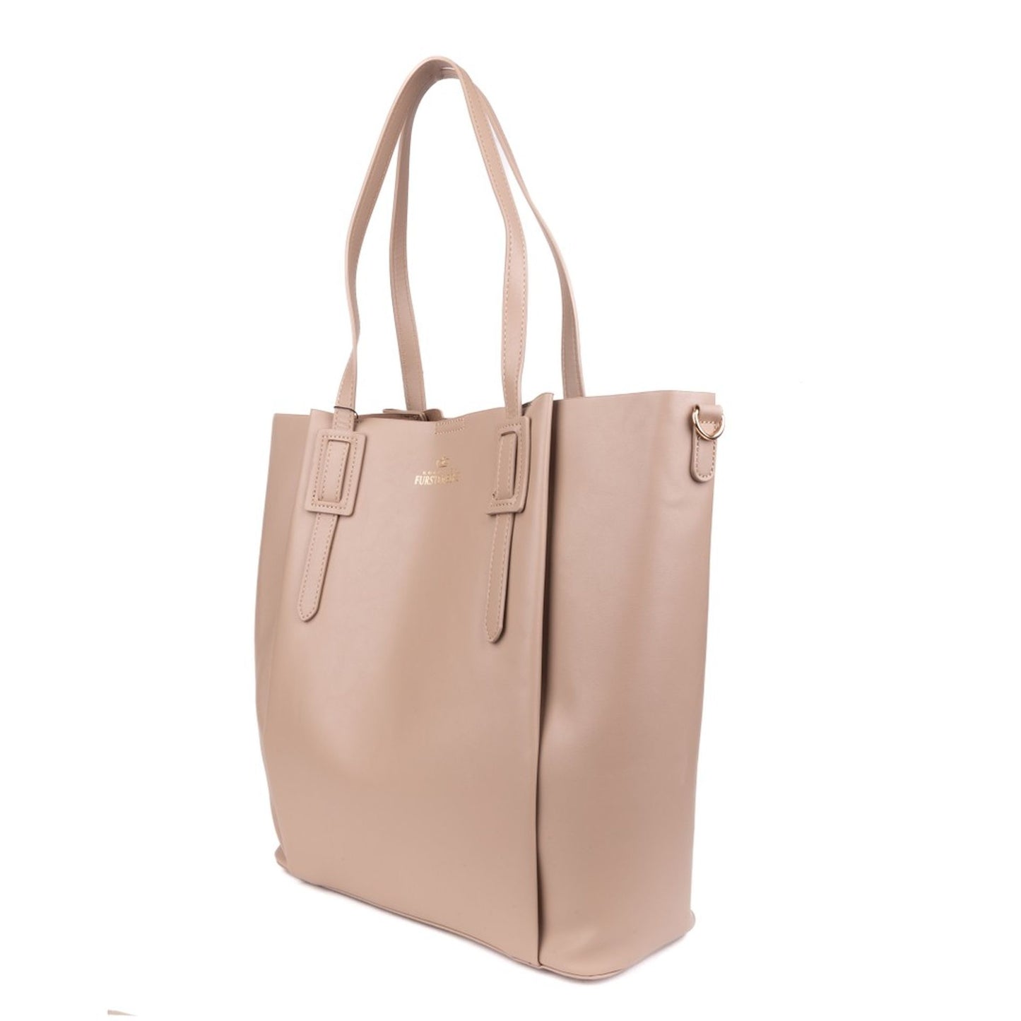 Egon von Fürstenberg „Giada“ A Mano Handtasche mit Pochette & Schulterriemen – Taupe Beige
