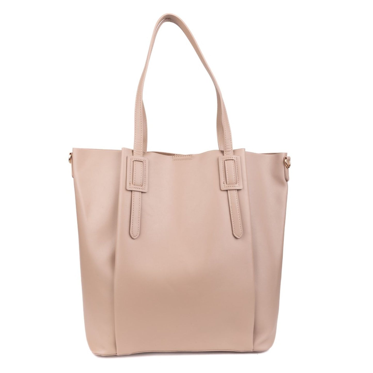 Egon von Fürstenberg „Giada“ A Mano Handtasche mit Pochette & Schulterriemen – Taupe Beige
