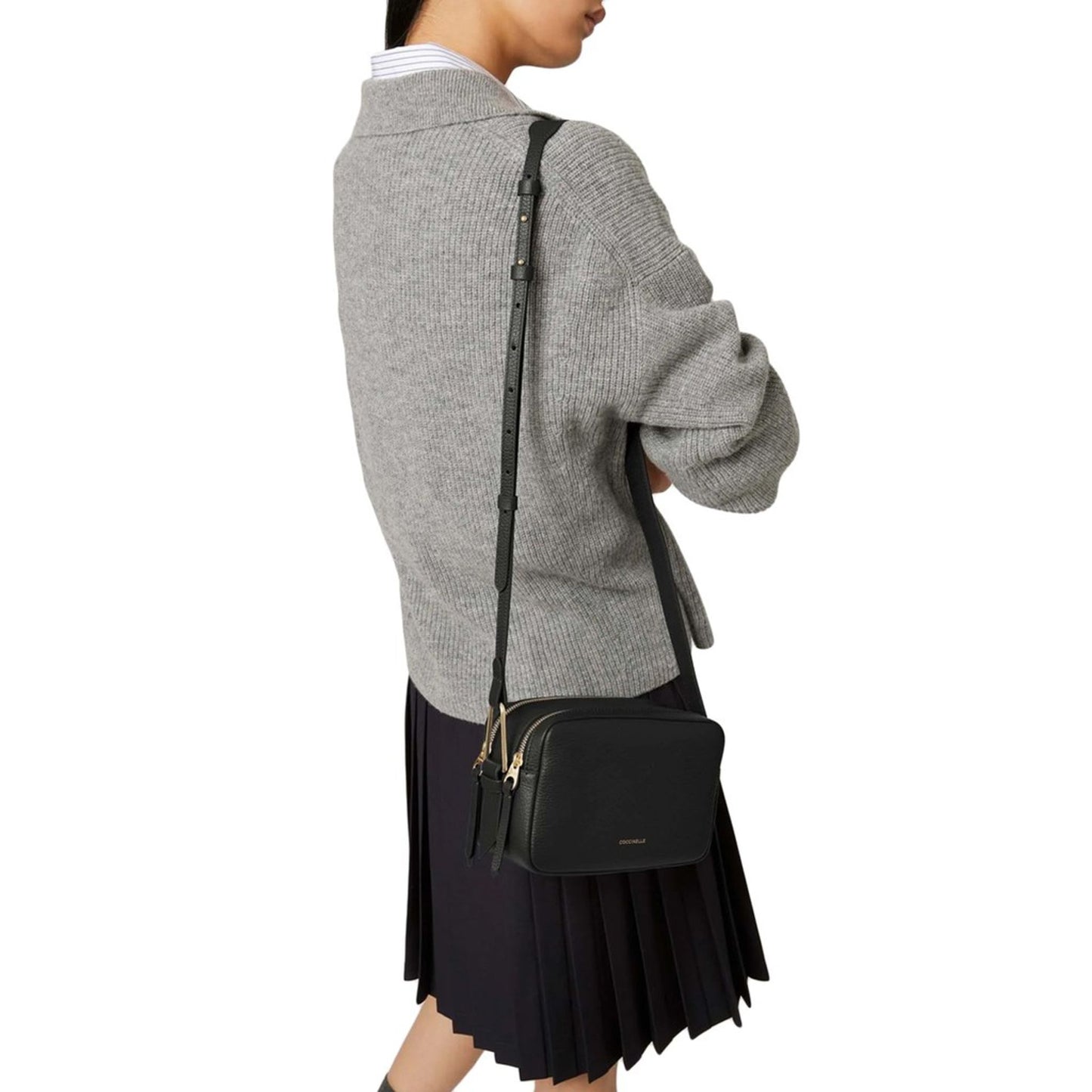 Coccinelle MALORY Crossbody Bag – Schwarz Minimal Chic