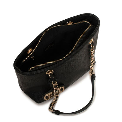 Egon von Fürstenberg „Claudia“ – zeitlose Schultertasche in Schwarz
