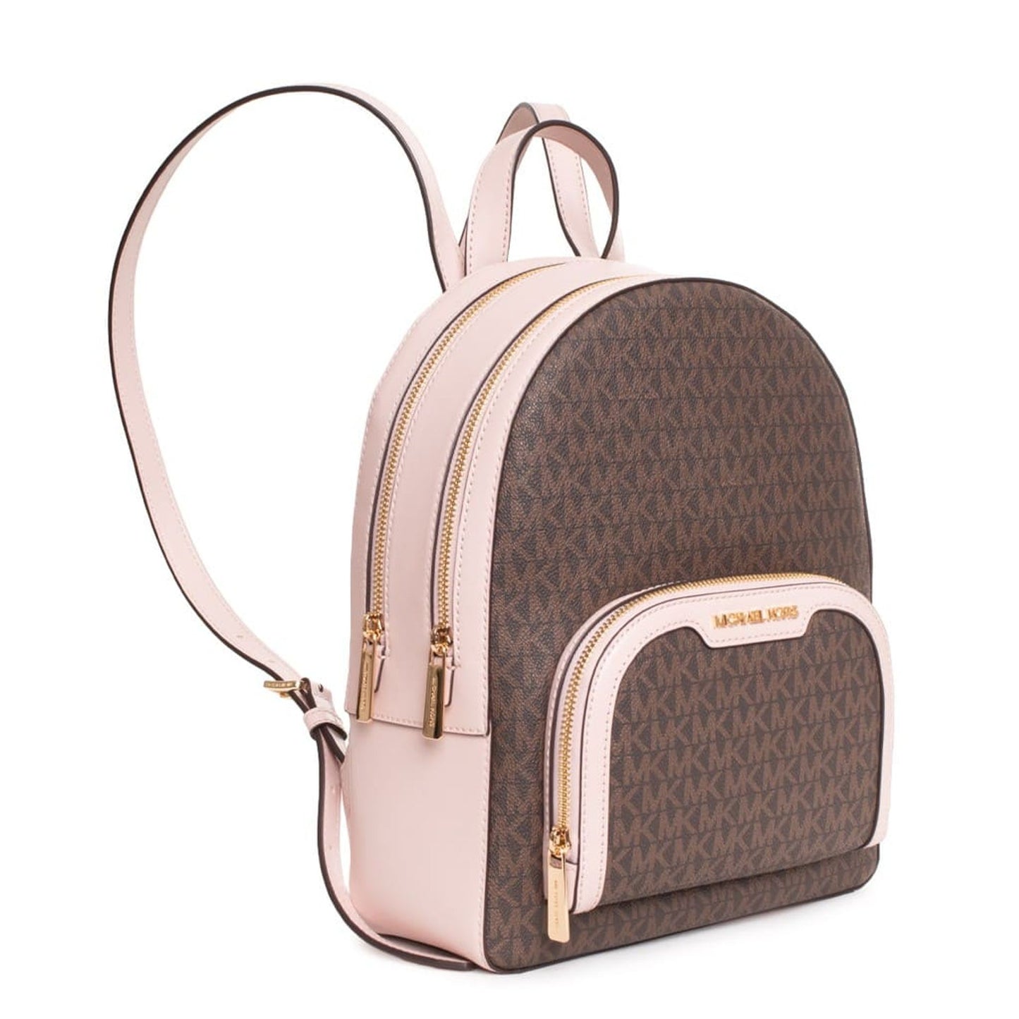 Michael Kors Rhea Zip Medium Backpack – Powder Blush Monogram